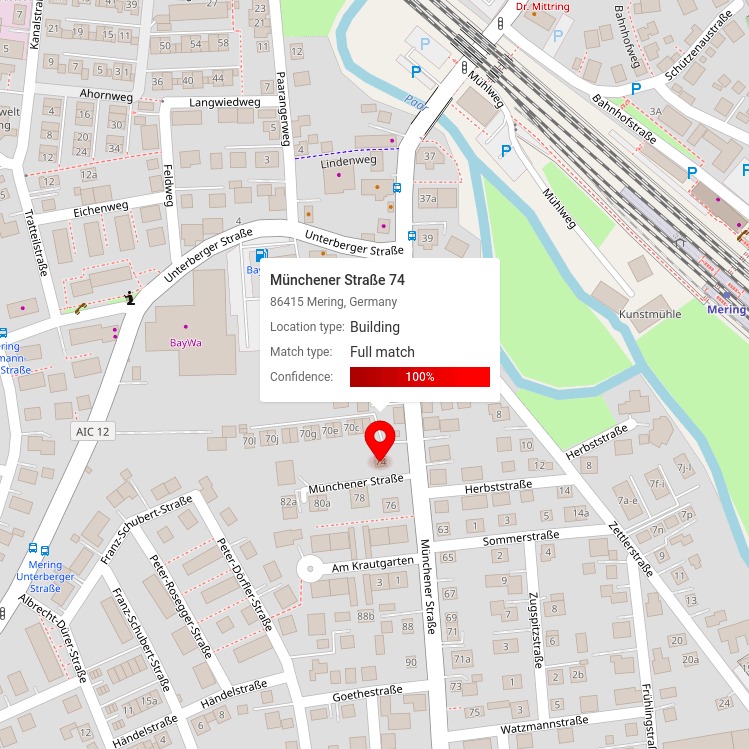 Find addresses with confidence