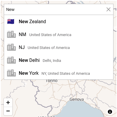 Address autocomplete component