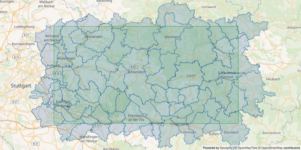 German postcodes polygons queried by geometry, such as bounding box or radius