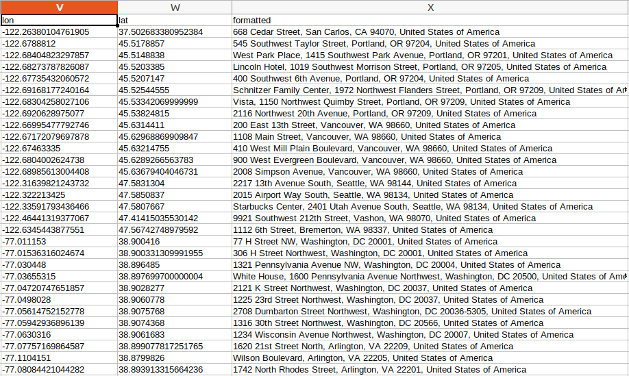 No code Tutorial Batch Geocode To CSV JSON Geoapify